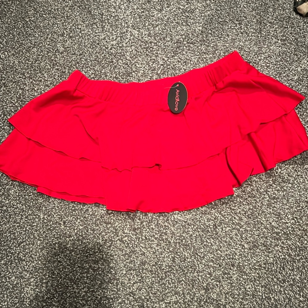 NWT Red cheerleading skirt XL